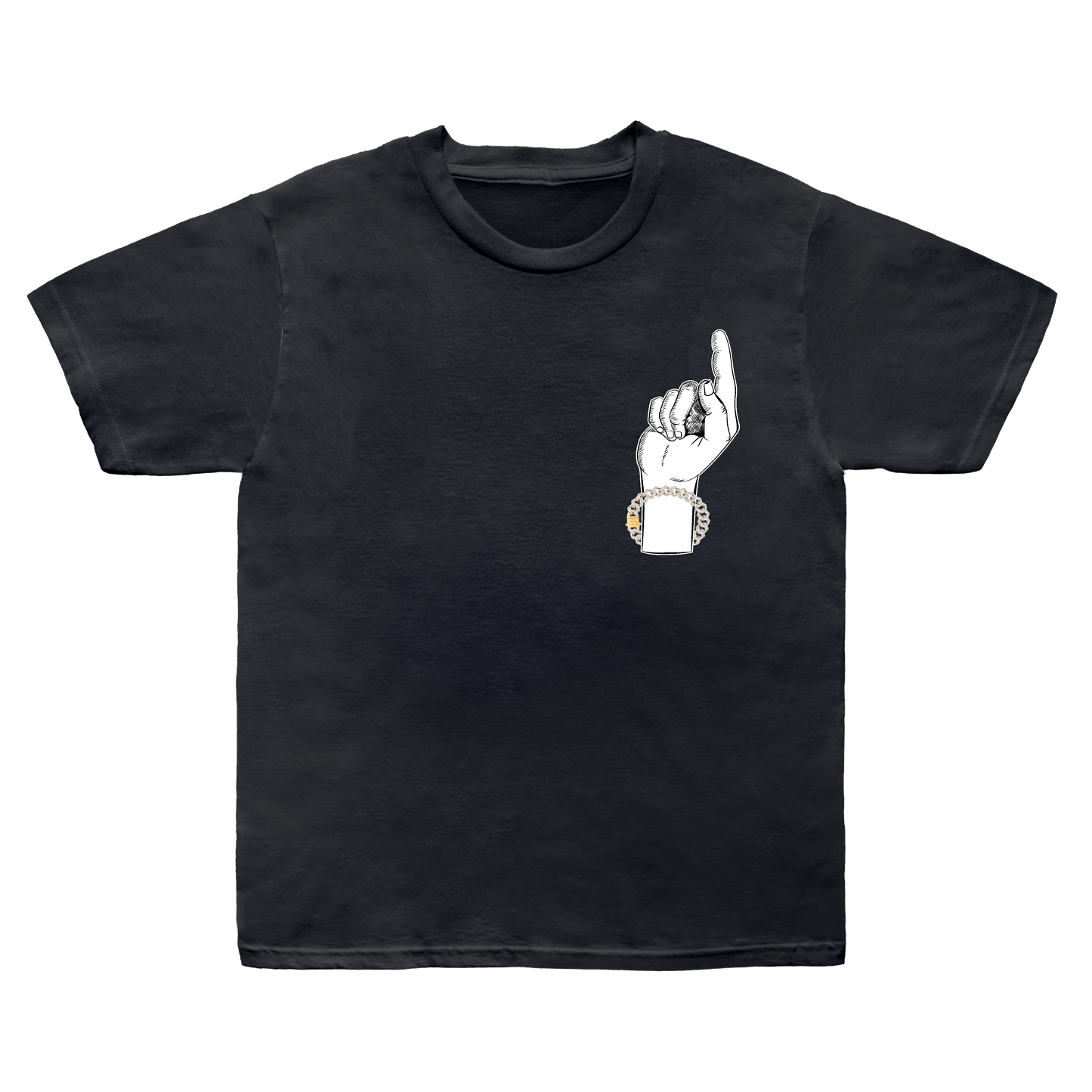 "DRIP ON WRIST" Black T-Shirt | Directional Graphic Tee