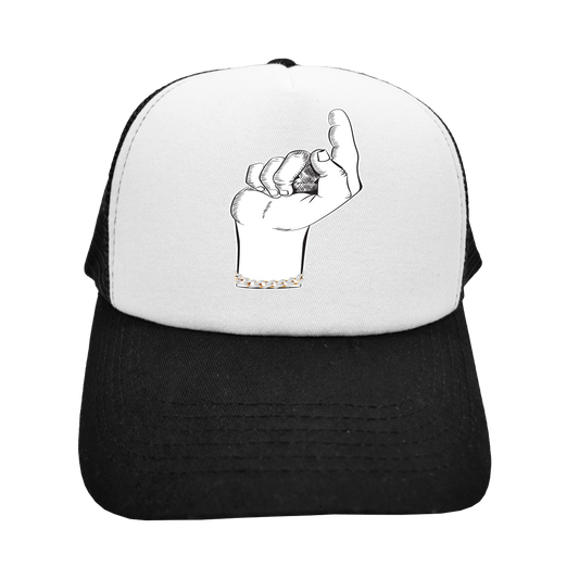 "Uplift" Graphic Trucker Snapback | Two-Tone Hand Design Mesh Cap