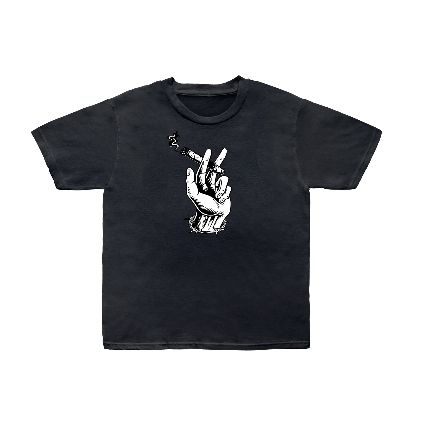 Hi Wire Graphic Tee | Black Cigar Hand T-Shirt