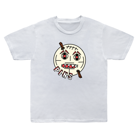 "Pins" Target Face Graphic T-Shirt | Edgy Cartoon Tee